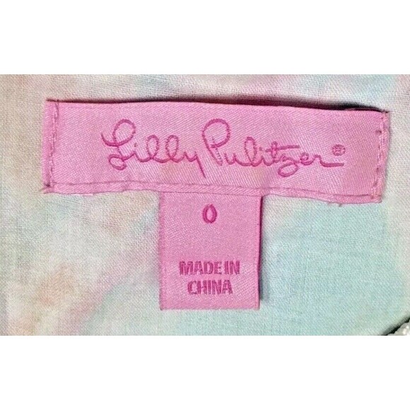 Lilly Pulitzer Gabby Shift Dress Blue Jellies be Jammin Womens 0 XS - Picture 10 of 14